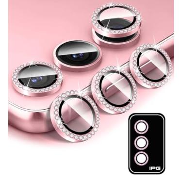 Imagem de IPG Protetor de lente de câmera ProLENS Diamond FRAME para Samsung Galaxy S25/S24 Plus, classe temperada de silicato de alumina, clareza HD, resistente a arranhões, capa de lente individual para