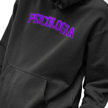 Imagem de Blusa Moletom Masculino Estampado College Psicologia em Algodão Fio 30