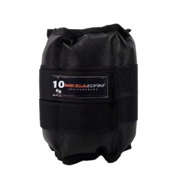 Imagem de 1 Uni Peso Caneleira Profissional 10kg De Academia Para Musculação E Treinos (Preto, 47cm)