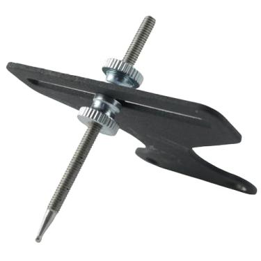 Imagem de TAODAN Mira de agulha única de metal, equipamento de tiro com arco composto de agulha única, acessórios de tiro com arco para arcos recursivos, arcos de caça, arcos competitivos, preto