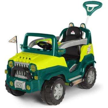 Imagem de Carrinho de Passeio e Pedal Com Cinto Diipi - Calesita Verde, Verde, D