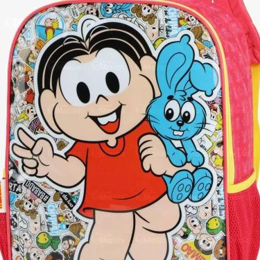 Imagem de Kit Mochila Turma Da Monica Infantil Costas Estojo Escolar
