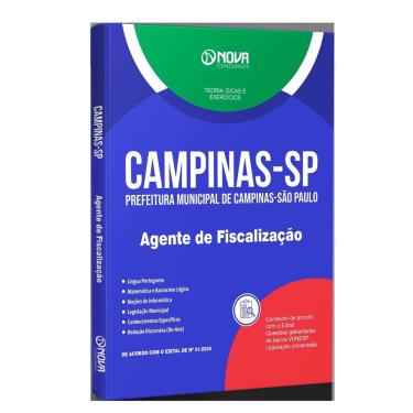 Imagem de Apostila Prefeitura Campinas Sp 2025 - Agente Fiscalização