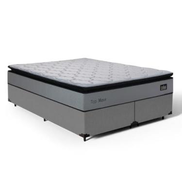 Imagem de Cama Box com Colchão de Espuma D33 Pillow Top Maxx (Cinza, Queen)