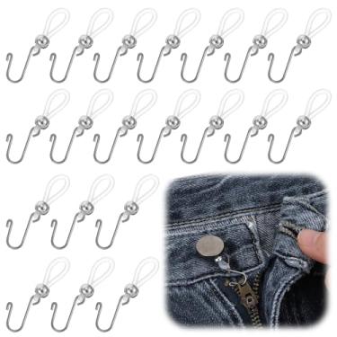 Imagem de Quilax 20 peças de rolha de zíper, fecho de zíper superior para jeans, fecho de zíper por parada para fechaduras de botão de jeans, saia de calças, botões deslizantes
