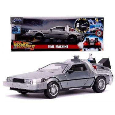 Imagem de Miniatura Jada Back to the Future II DeLorean Time Machine 1/24 c/ Luz Die-Cast