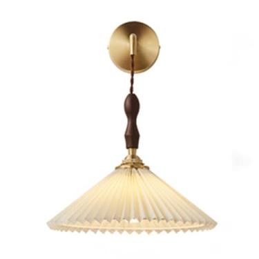 Imagem de Luminária de parede estilo nórdico, estilo nogueira, estilo minimalista, para quarto, cabeceira, vintage, E12/E14, para sala de estar, bar, cozinha, corredor, sala de jantar, estudo (31 * 23
