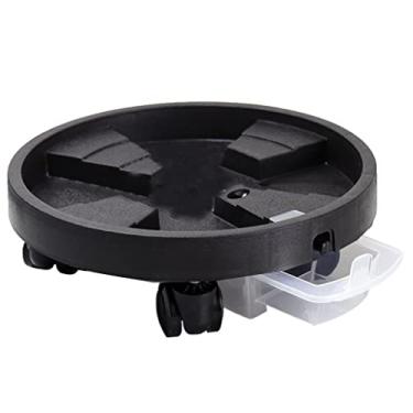 Imagem de Suporte de vaso de flores com rodas, rolo de plantas, bandeja de vaso de flores, suporte giratório para vaso de flores com rodízios, carrinho de plantas para uso externo, suporte de anel de rolamento