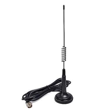 Imagem de HYSHIKRA Antena De Montagem Magnética Gmrs, Antena Móvel Uhf De 462-467 Mhz Com Base Magnética E Cabo Rg58 De 4 Metros Para Transceptor Baofeng Midland Motorola Icom Retevis