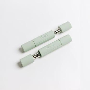 Imagem de Stakt - Pesos de mão, halteres ajustáveis, equipamento de treino compacto, ideal para uso em casa e em movimento (2-1,8-2,7 kg, espuma do mar)