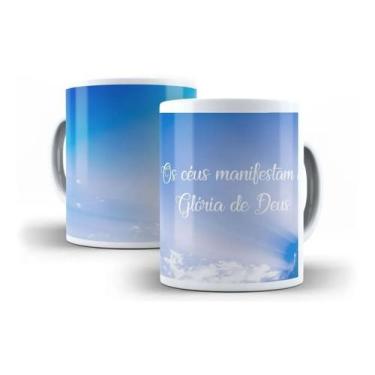 Imagem de Caneca Porcelana Os Céus Manifestam Glória De Deus - Villa Caneca