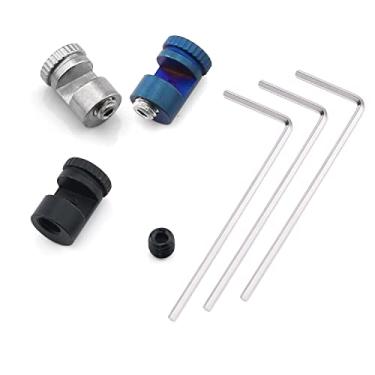 Imagem de DGHAOP 3 pinos de polegar para faca dobrável Buck 110 (branco/preto/azul), pino de polegar com chave sextavada de 1/40.6 cm