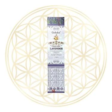 Imagem de Incenso Goloka Indiano Vareta Linha Ayurvedic - AROMAS, Lavanda