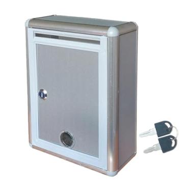 Imagem de Caixa de sugestões com ponta de bloqueio, caixa de dinheiro com tampa de metal, caixa de doação para jarra de ponta, barra de arrecadação de fundos, pequeno