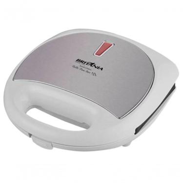 Imagem de Sanduicheira 750w Britania Antiaderente Inox 220V