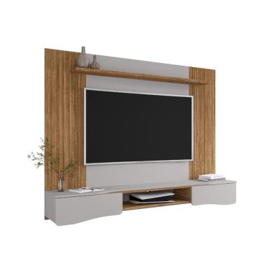 Imagem de Painel Tv 65 Pol Búzios 2 Portas Cinamomo Off White Bechara