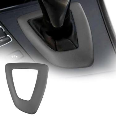 Imagem de FINMOKAL Capa De Painel De Alavanca De Câmbio De Couro Preto Para 2012-2017 BMW 1 2 3 F30 F20 F34 F31
