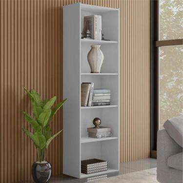 Imagem de Estante Livreiro 4 Prateleiras Ruby Branco - CASA H