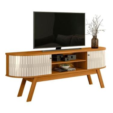 Imagem de Rack para TVs de 75 Polegadas Leicester Cinamomo Off White - CASA H