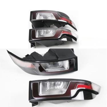 Imagem de Luzes traseiras de carro conjunto de luz traseira LED externa lâmpada de freio traseiro kit de corpo de queixo para acessórios de carro Evoque 2016-2018 (esquerda)