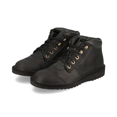 Imagem de JIM GREEN Bota masculina African Ranger com cadarço resistente à água de couro de flor integral para trabalho ou caminhada, Preto, 44