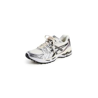 Imagem de ASICS Tênis esportivo masculino Gel-Kayano 14, Creme/preto, 39