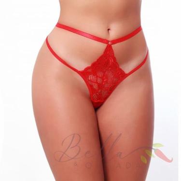Imagem de Kit c/ 3 Calcinhas Vanessa Sensual Fio Dental String em Renda R1022 - 