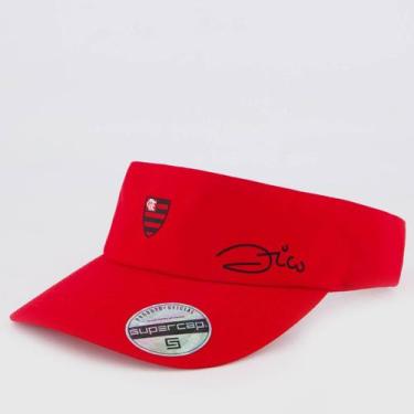 Imagem de Viseira Flamengo Zico Vermelha - Supercap, Único