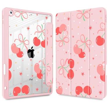 Imagem de Tuiklol Capa para iPad 10.2, versão 2021, 9ª geração, suporte embutido para lápis, suporte de três dobras, proteção de TPU (Poliuretano Termoplástico) para iPad 10.2 de 2020 e 2019 [8/7], capa Etro