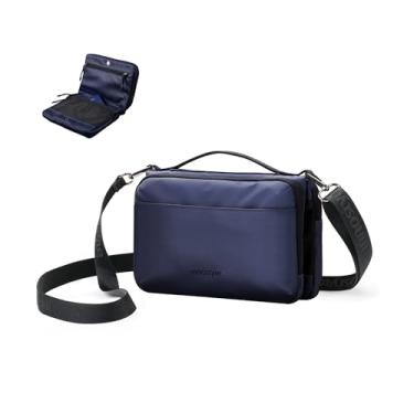 Imagem de Innostyle Bolsa tiracolo feminina masculina com alça ajustável resistente à água, Azul