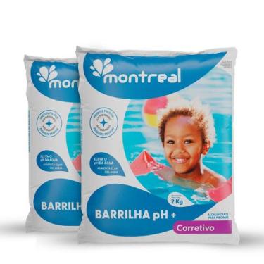 Imagem de Kit 2 Barrilha Montreal 2kg  Eleve o pH da Sua Piscina com Eficiência