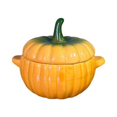 Imagem de Sopeira Cumbuca Em Formato de Abóbora 1,6 Litros de Cerâmica - Cerâmic