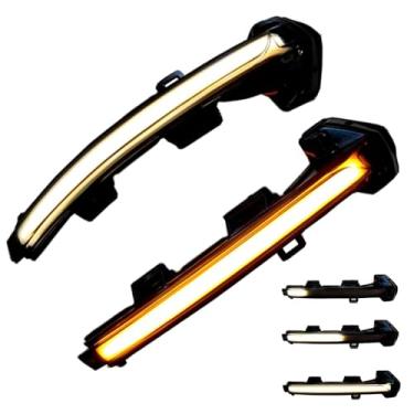 Imagem de Yoegerery Pisca dinâmica LED sequencial de luz de seta para VW Passat B8 Variant Arteon 2015 2016 2017 2018 2019 2020 (branco)