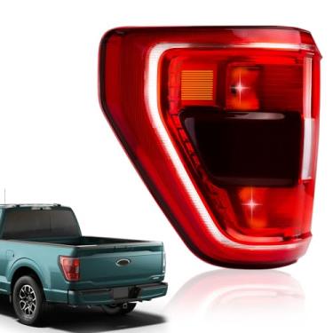 Imagem de ML3Z13405C Conjunto de luzes traseiras compatível com Ford F-150 XL XLT 2021-2023 Conjunto de lanternas traseiras de LED traseira esquerda do motorista, substitui FO2819159 ML3Z13405B