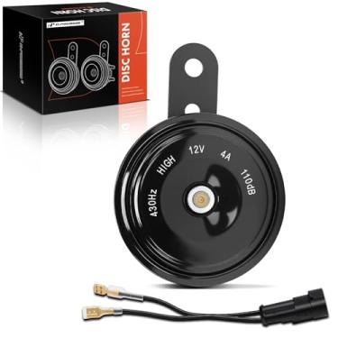 Imagem de A-Premium Buzina de carro elétrico compatível com Jaguar - com 1 conector de fio, metal