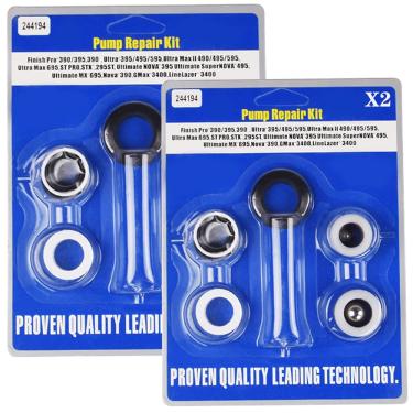 Imagem de Every family Kit De Reparo Bomba Reposição 244194 Para Pulverizador Tinta Sem Ar Compatível Com 390, 395, 490, 495, 595 E 3400 (Pacote 2)