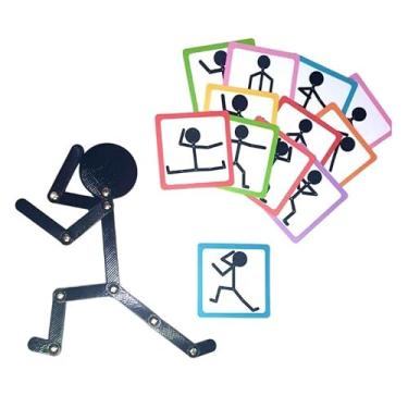 Imagem de Brinquedo Articulado Atividade Infantil com 18 Cards de Consciência Corporal e Coordenação Motora!