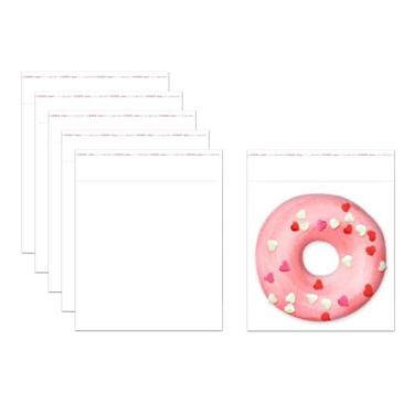 Imagem de Sacos de celofane autovedantes de 12,7 x 12,7 cm, 300 peças, sacos de plástico autoadesivos, 2 mm, transparentes, resseláveis, OPP, cartões, sabonete, lanches, biscoitos, doces, alimentos, petiscos