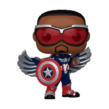 Imagem de Boneco, Candide, Funko POP! Capitão América (Sam Wilson), Marvel Capitão América: Admirável Mundo Novo - 10 cm