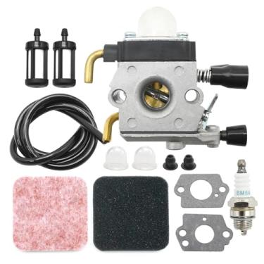 Imagem de SYOWADA Kit de carburador C1Q-S97, substituição para aparador de corda Stihl FS80R FS80 FS74 FS76 FS75 FS85RX HS72 HS74 HS75 HS76 HS80, substitui C1Q-S186 C1Q-S69A C1Q-S66