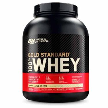 Imagem de 100% Whey Gold Standart 2,26kg 5lbs Optimum Nutrition, Baunilha
