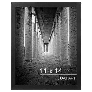 Imagem de DOAI ART Moldura de certificado de 28 x 35,5 cm, molduras para parede e mesa, preta