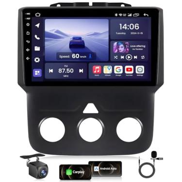 Imagem de 5G WiFi 8 Core 4 GB + 32 GB Rádio estéreo para carro para Dodge Ram 2013-2018, 22.9 cm HD Touchscreen substituição unidade de rádio CarPlay e Android Auto Bluetooth GPS Navegação DSP Mirror Link