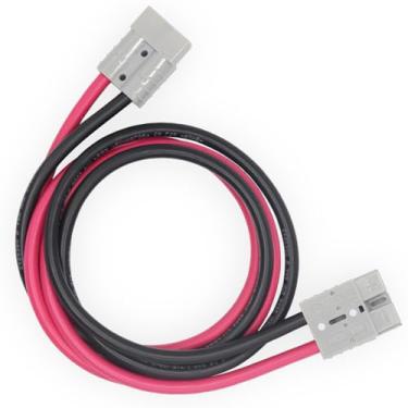 Imagem de AMOMD Conector Rápido De Bateria 50 A 600 V Com Plugue Duplo Anderson 6 Awg 120 Cm (47,24"), Cabo Conexão/Desconexão, Carregamento Empilhadeira Elétrica Um Para