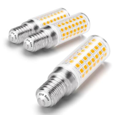 Imagem de Lâmpada LED E14 T6 C7 6W AC120V Branco Quente 2700K 700lm Equivalente 60W E14 Base Europeia Lâmpada LED Lustres de Substituição Pingente Ventilador de Teto Fogão Lâmpada de Exaustor Lâmpada Turca, Não