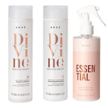 Imagem de Kit Braé Divine Duo Shampoo e Cond 2x250ml + Essential 260ml