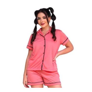 Imagem de Pijama Feminino Aberto Adulto Baby Doll Americano Luxo - Nannamia, G, 