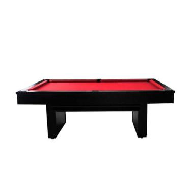 Imagem de Mesa de Sinuca e Jantar - 2,52x1,40 - Nelson Bilhares, Vermelho