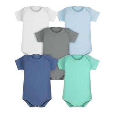 Imagem de Roupa de Bebê Body Bebê Kit 5 Peças Manga Curta Masculino - DCP kids, 