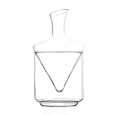 Imagem de balde de gelo para festas separador de vinho de vidro criativo restaurante champanhe decantador casa cerveja bebida balde de gelo bar coquetel balde de gelo recipiente de gelo 1000 ml balde de vinho